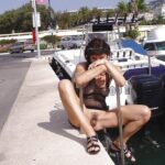 Caroline with naked pussy