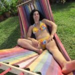 Portuguese Rosa Pires is relaxing