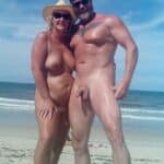 Random girl at the nude beach and I
