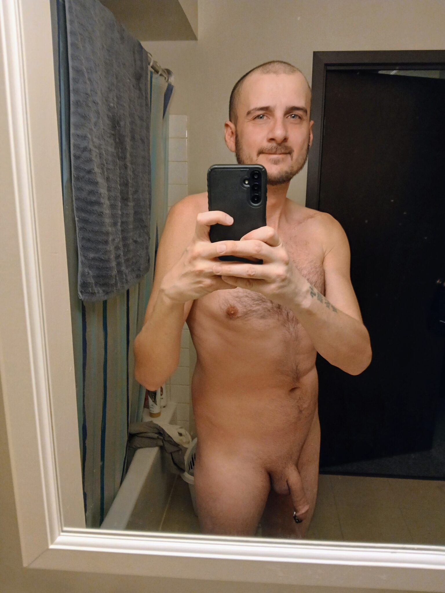 waptirck man dick black - Bathroom Mirror: Naked Selfie Confession A man captures a confident nude selfie in his bathroom, reflecting self-acceptance and vulnerability. The image highlights his comfort with nudity, framed by... - Dick Flash Pics