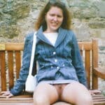 Is She Flashing Her Pussy in Public or Just Teasing?