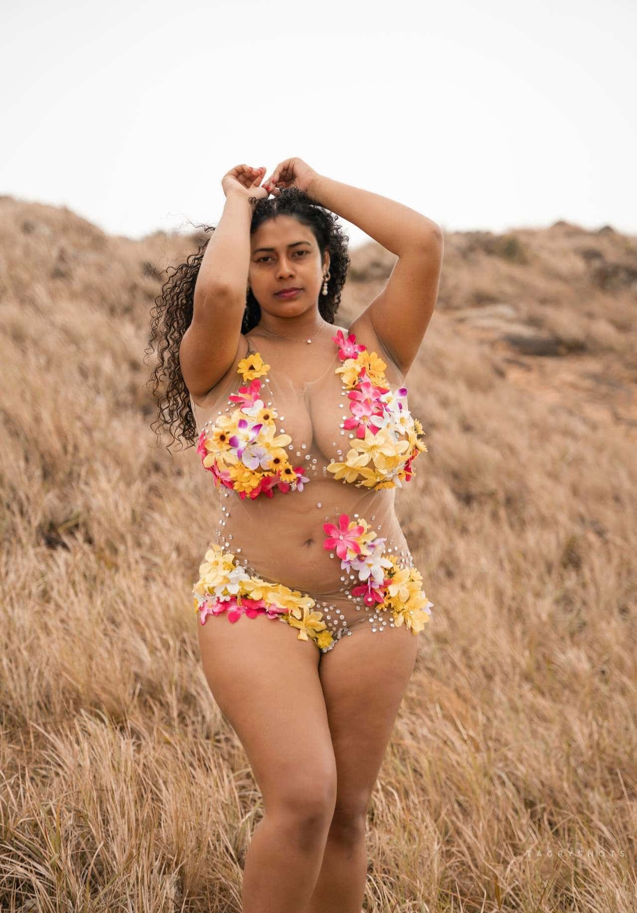 bikini slip nipple - Curvy MILF Flashes Her Assets in a Sheer Bikini A curvy MILF stands confidently in a dry grass field, wearing a sheer floral bikini that exposes her assets. Her big boobs and erect nipples are clearly visi... - Bitch Flashing Pics