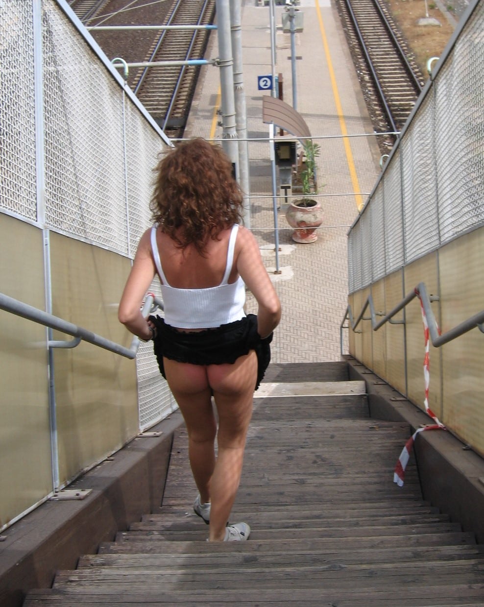 download xxx vidoe wearing upskirt show panites on www borwap - Who’s That Bitch Flashing Her Ass in the Railway Station? A woman in a railway station flashes her ass, wearing low-riding shorts and a midriff top, fully visible to the public. Her confidence and disregard for the ... - Ass Flash Pics
