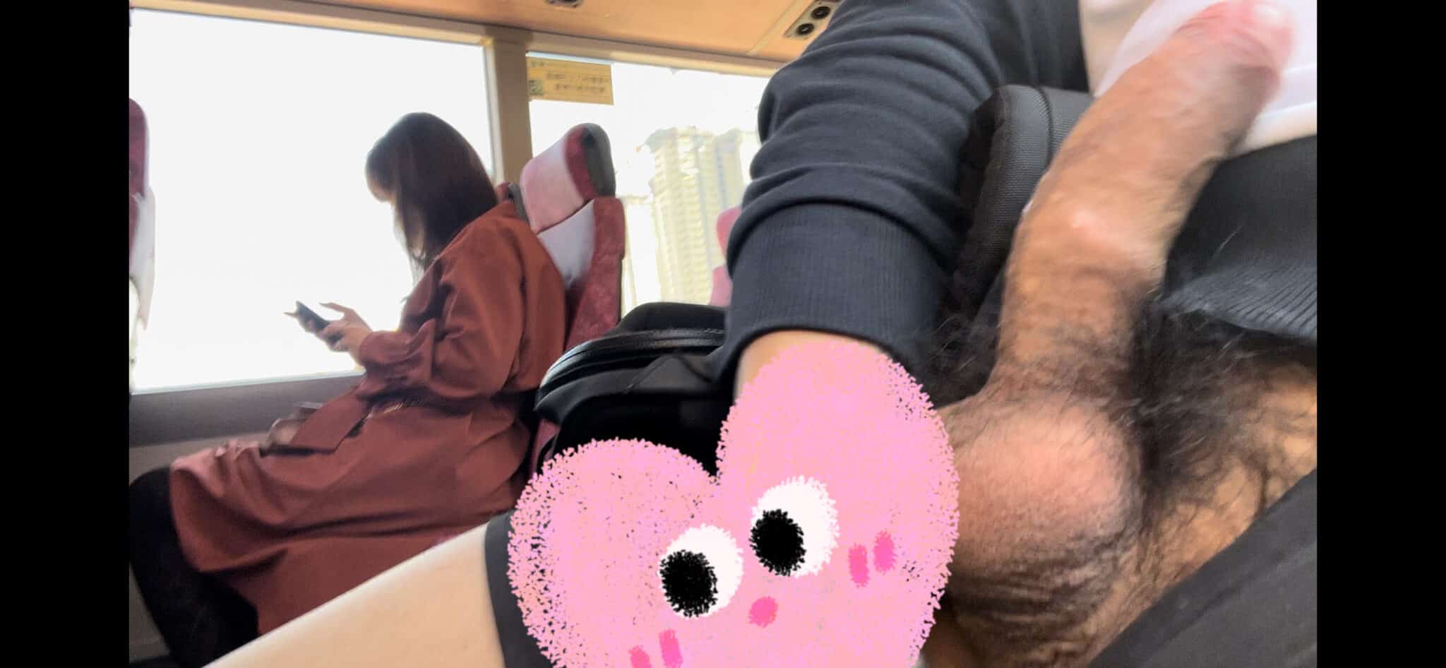 porno fat collage woman dom flash legs africa sex fuck - Rush Hour Exposure: Cock Flash on the Commute A man exposes himself on a busy bus, his cock hanging semi-hard as a woman nearby remains unaware, focused on her phone. - Dick Flash Pics