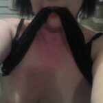 MILF Flashes Her Natural Tits in Bedroom Selfie