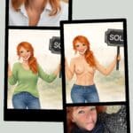 Real Estate GILF Flashes Her Assets