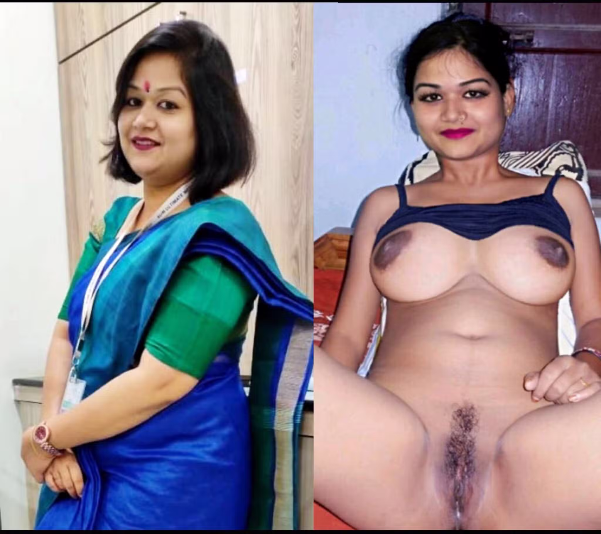 tan women sleeping upskirt xxx porn - Office to Bedroom: A Sudden Flash of Skin Two Indian women contrast in an office and bedroom setting, one fully dressed, the other nude, capturing a moment of unexpected vulnerability. - Ass Flash Pics