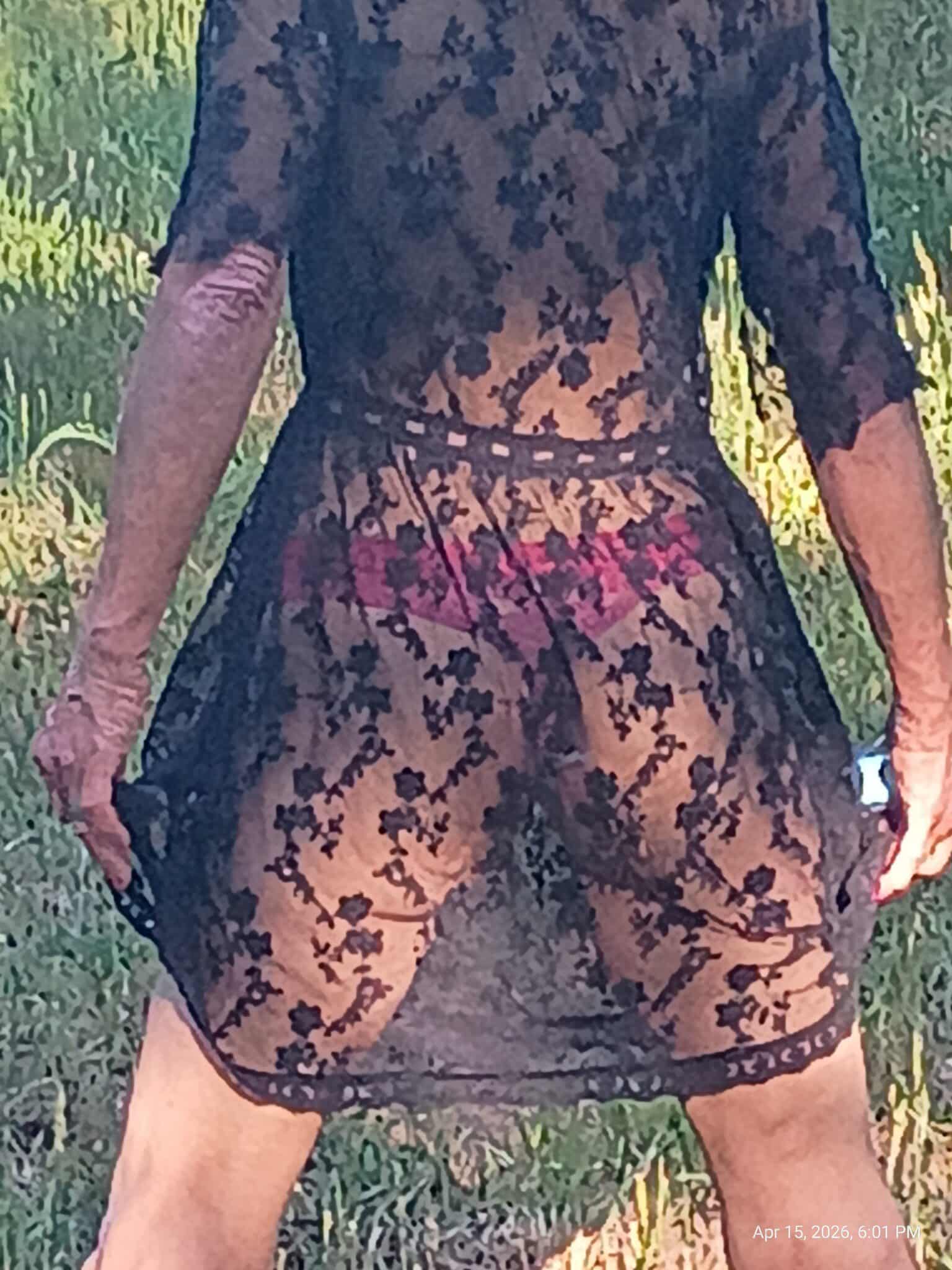 Ass Flash Pics: Hotwife’s Outdoor Tease: Lace Thong and Shaved Pussy A hotwife lies on grass, partially nude in a lace thong, fingers teasing her shaved pussy. Her legs are spread, exposing her pink lips and visible clit, lost...