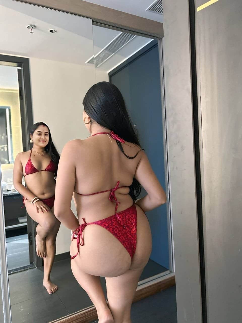 amateur girlfriend naked ass selfie - Confession: Odisha Girl’s Mirror Selfie with Nephew Odisha girl poses in a red lace thong bikini, mirror selfie with nephew, curvy body, full ass, perky breasts, no sexual activity. - Ass Flash Pics