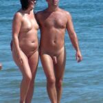 Couple Enjoying Nude Beach Day