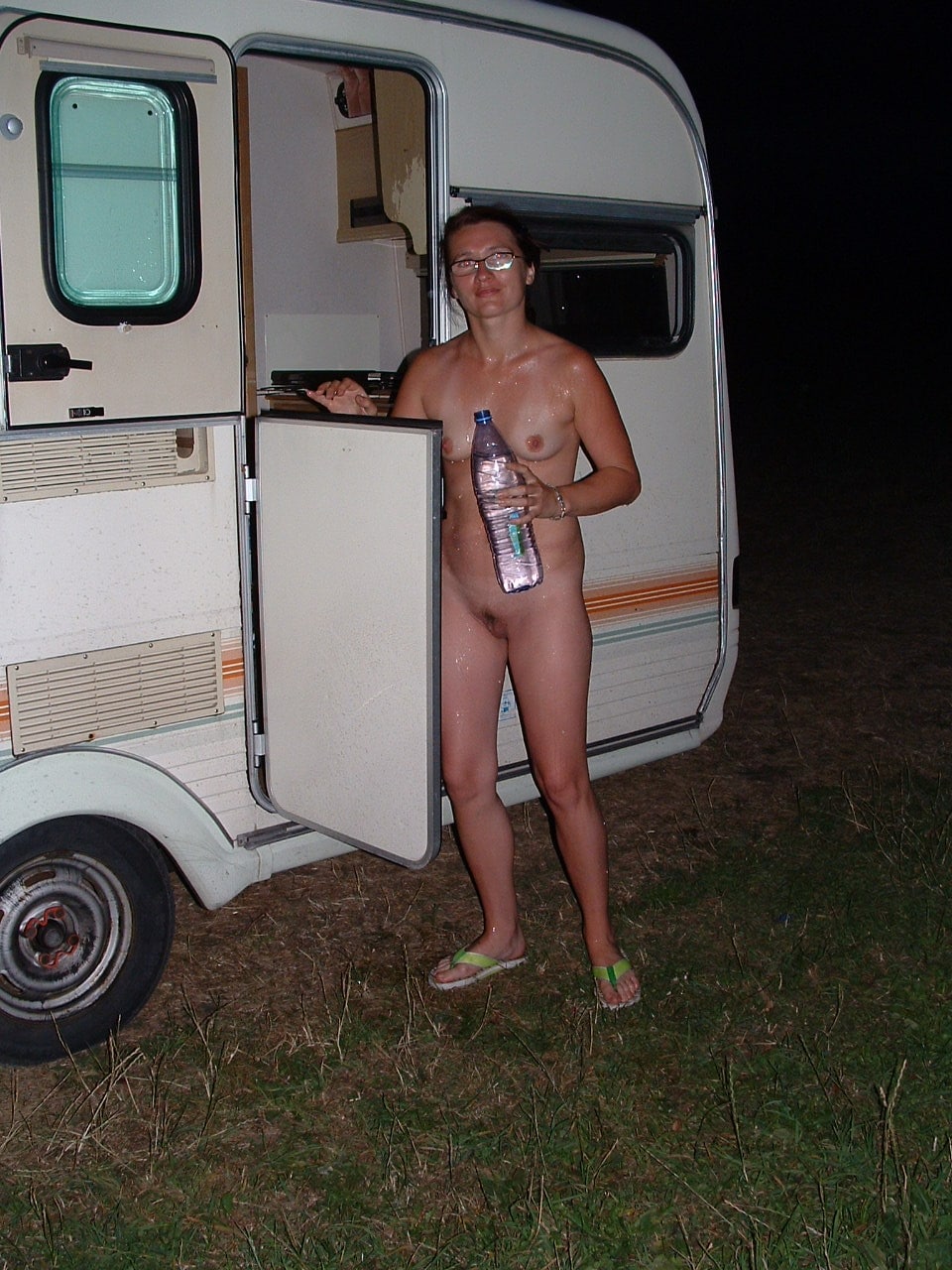 Hotwife Pics: Lithuanian Lina: A MILF’s Bold Nighttime Flash Lithuanian Lina's bold nighttime flash, a MILF's public nudity, captured in striking detail.