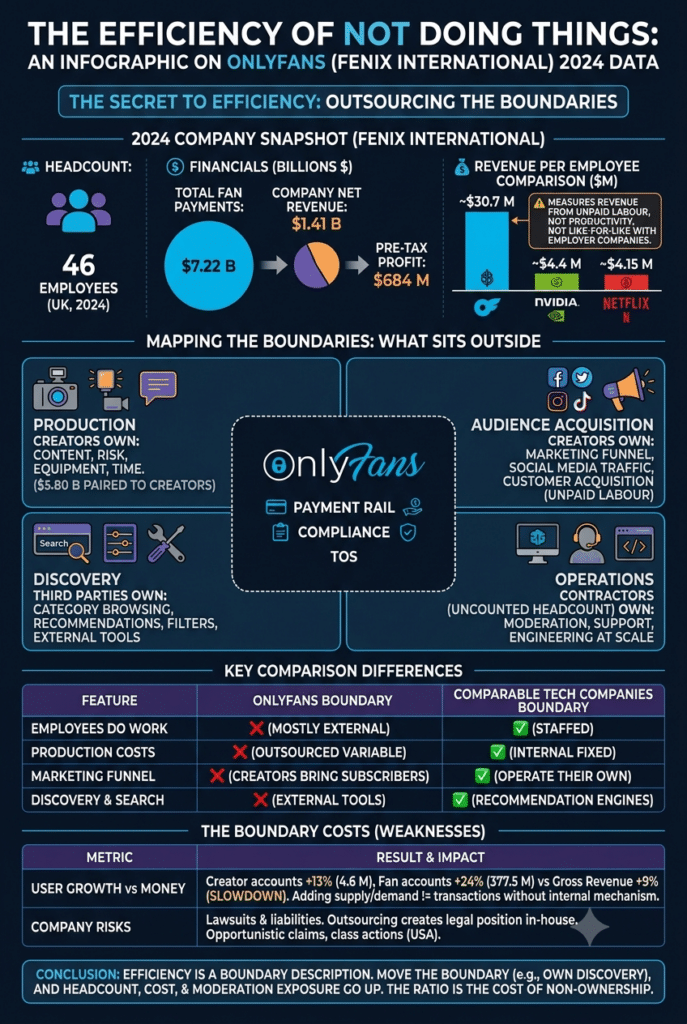 Forty Six Employees, $7.22 Billion in Payments: OnlyFans Succeeded by Not Doing Things porn blog